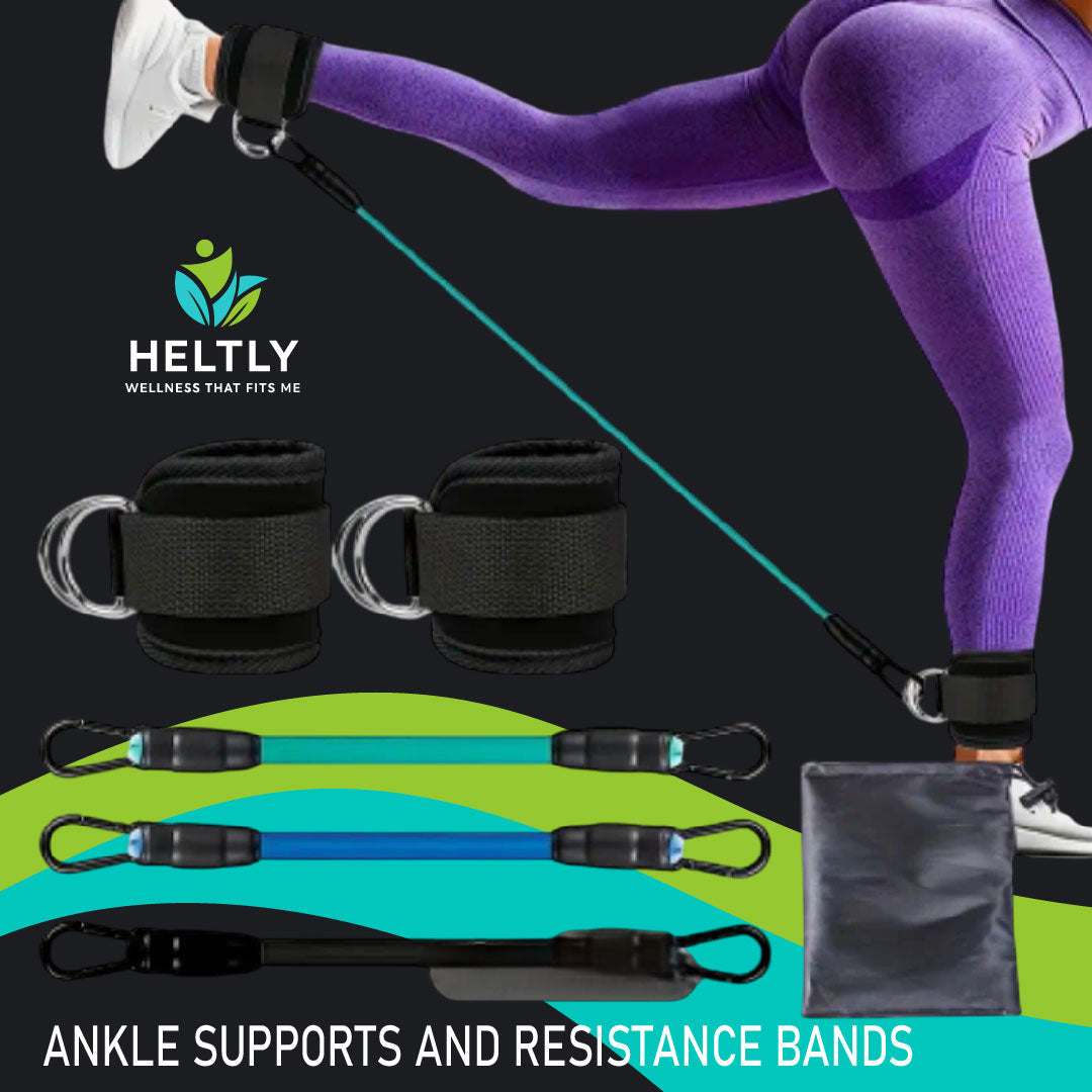 ANKLE  SUPPORTS AND RESISTANCE BANDS