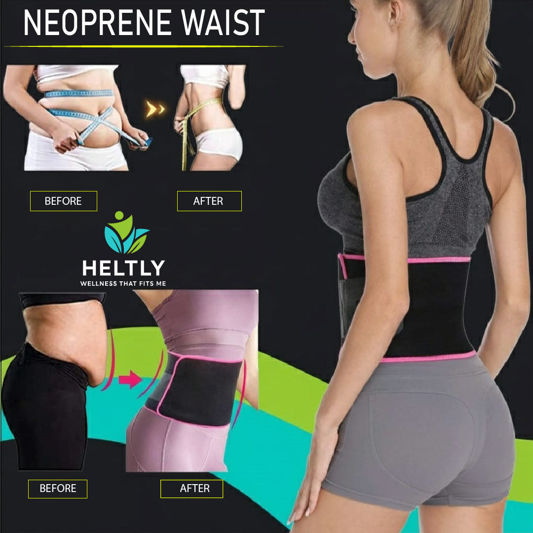 Heltly FlexiFit Waist Trainer with Phone Pocket (Rose)