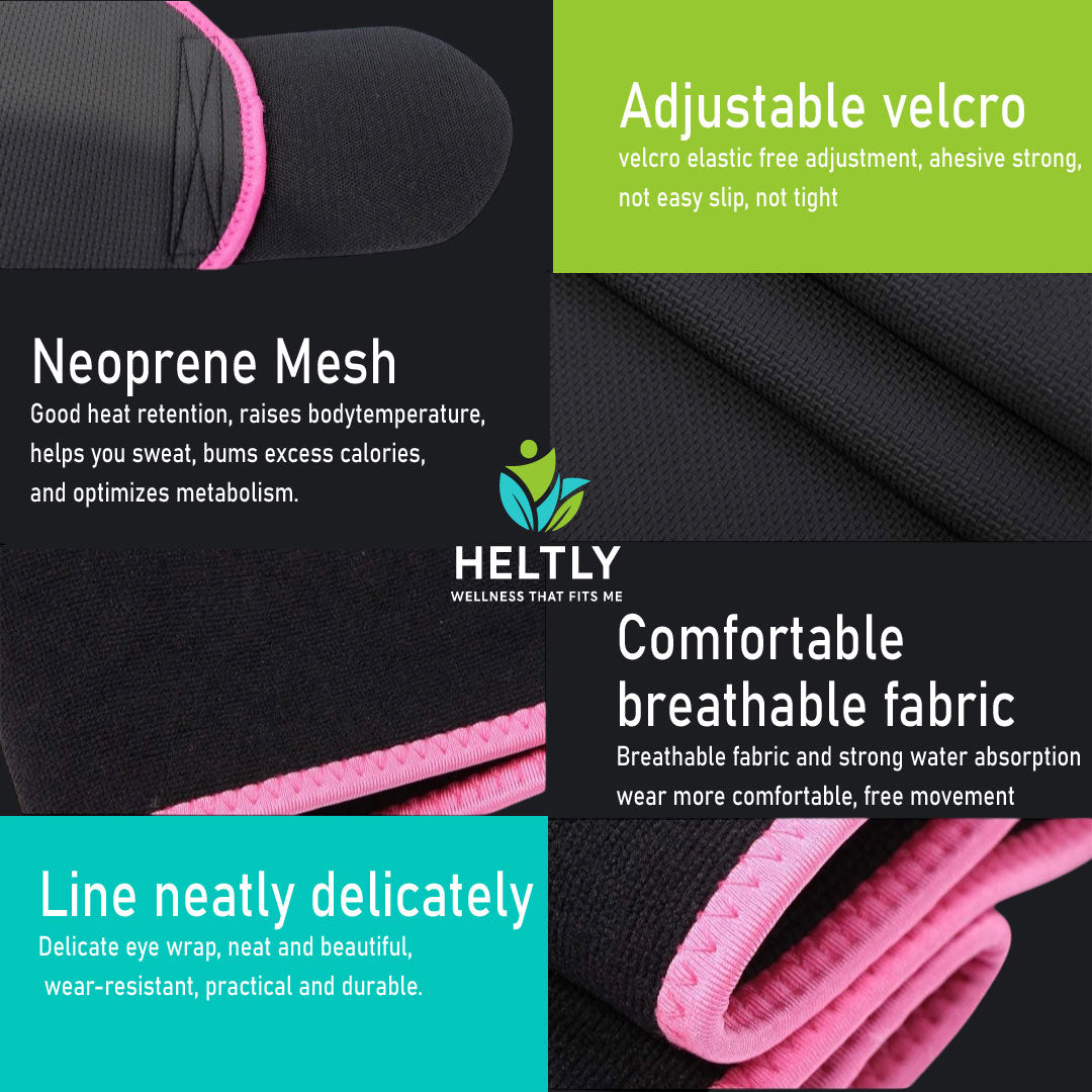 Heltly FlexiFit Waist Trainer with Phone Pocket (Rose)
