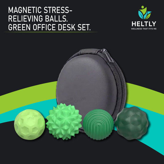 Magnetic stress-relieving balls. Office desk set (PACK OF 4)