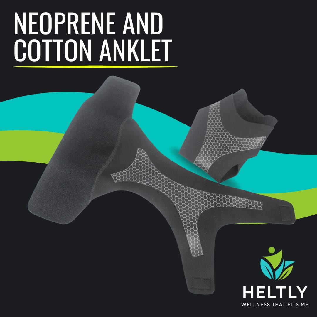 Neoprene and cotton anklet