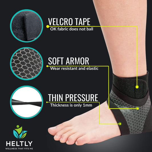 Neoprene and cotton anklet